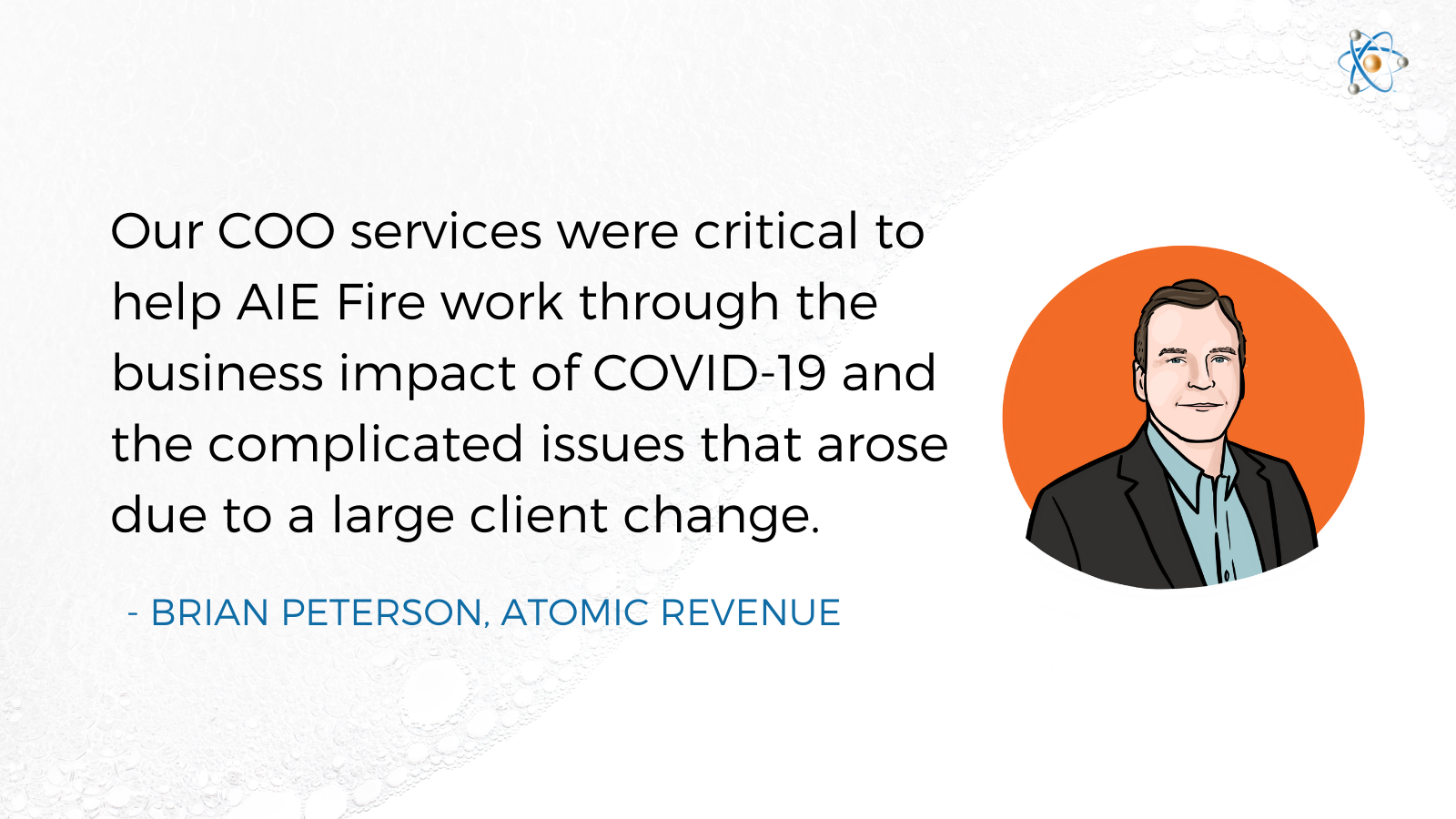 coo services aie fire atomic revenue case study engineering brian peterson