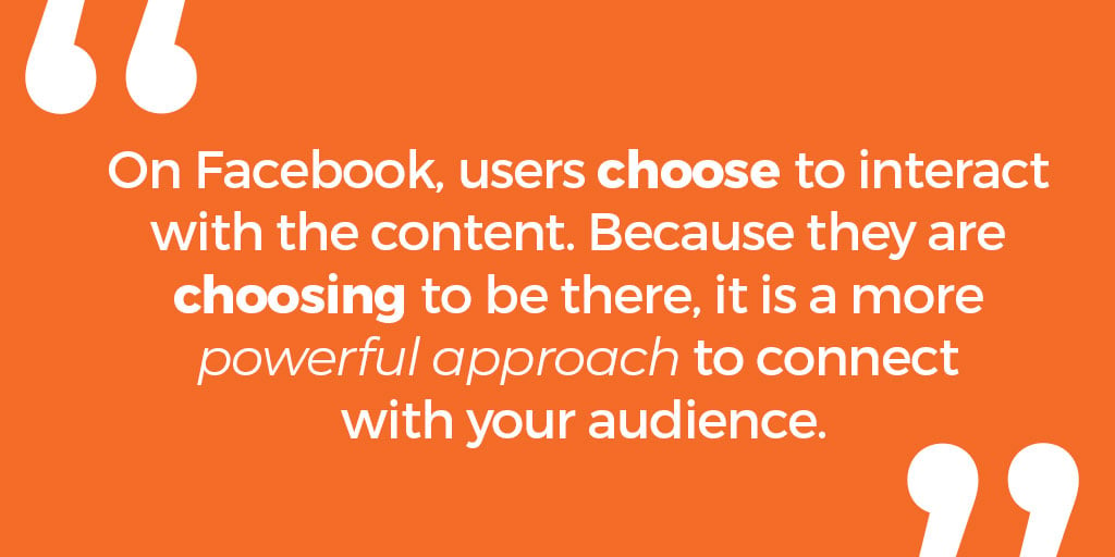 users choose to interact with b2b facebook ads