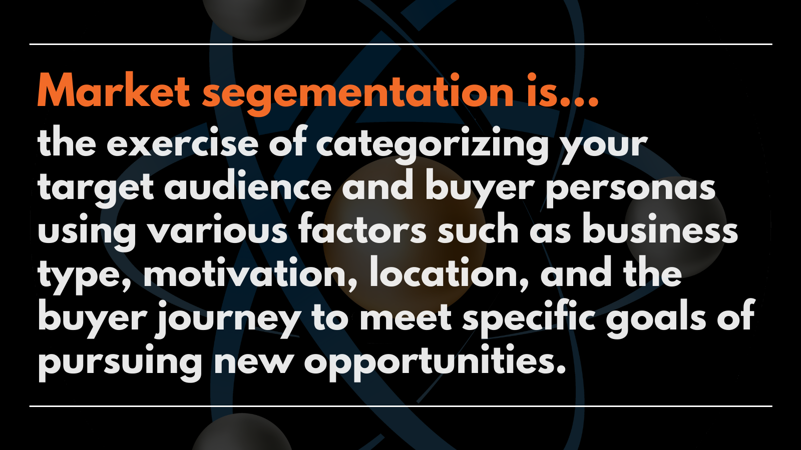 what is market segmentation definition